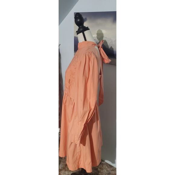 Happy Nature × Kate Hudson Peach Dress Size M Prairie Boho Feminine Sustainable - Picture 3 of 8